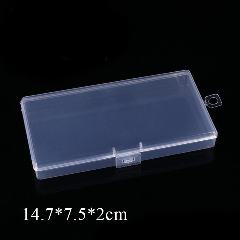 New Stationery Stickers Plastic Storage Box Organizer Transparent Desktop Storage Container Plastic Art Tool Case for Craft
