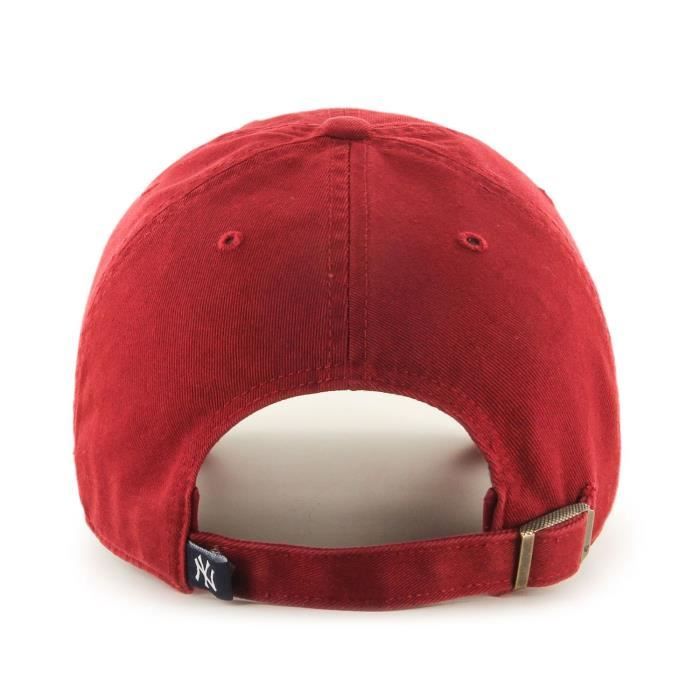 Casquette - 47 Brand - MLB New York Yankees - Razor Rouge - 100% Coton - Coupe Relaxée