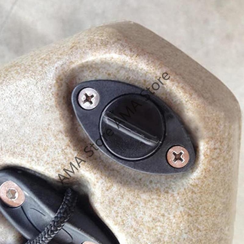 X7JF Marine Drain Plug Stern Wire Plug Bilge Sewage Outlet Kayak Boat Drain ValvePart