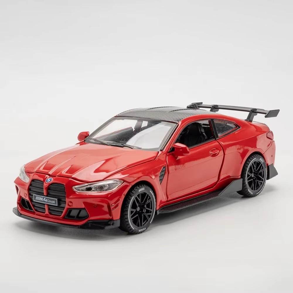 1:32 Scale M4 X5 Sports Car Model Toy Doors Opened Sound Light Metal Diecast Miniature Vehicle Models Kids Educational Toys