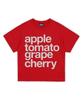 Tomseubeolseudei Recipe Logo Half T-Shirt Red
