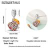 Genuine Beautiful Charm Copper Money Bag Pendants Bead Fits Bracelets Women Jewellery Crafting DoItYourself Gifts