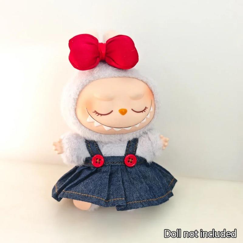 

17см Мини Плюшевая Кукла Одежда Наряд Аксессуары Для Корея Kpop Exo Labubu Идол V1 V2 Набор Платье на лямках Одежда Подарок