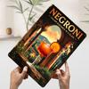 Vintage Inspired Negroni Cocktail Tinplate Poster Customized Wall Art Vintage Retro Metal Signs for Wand Deko Luxury Home Decor