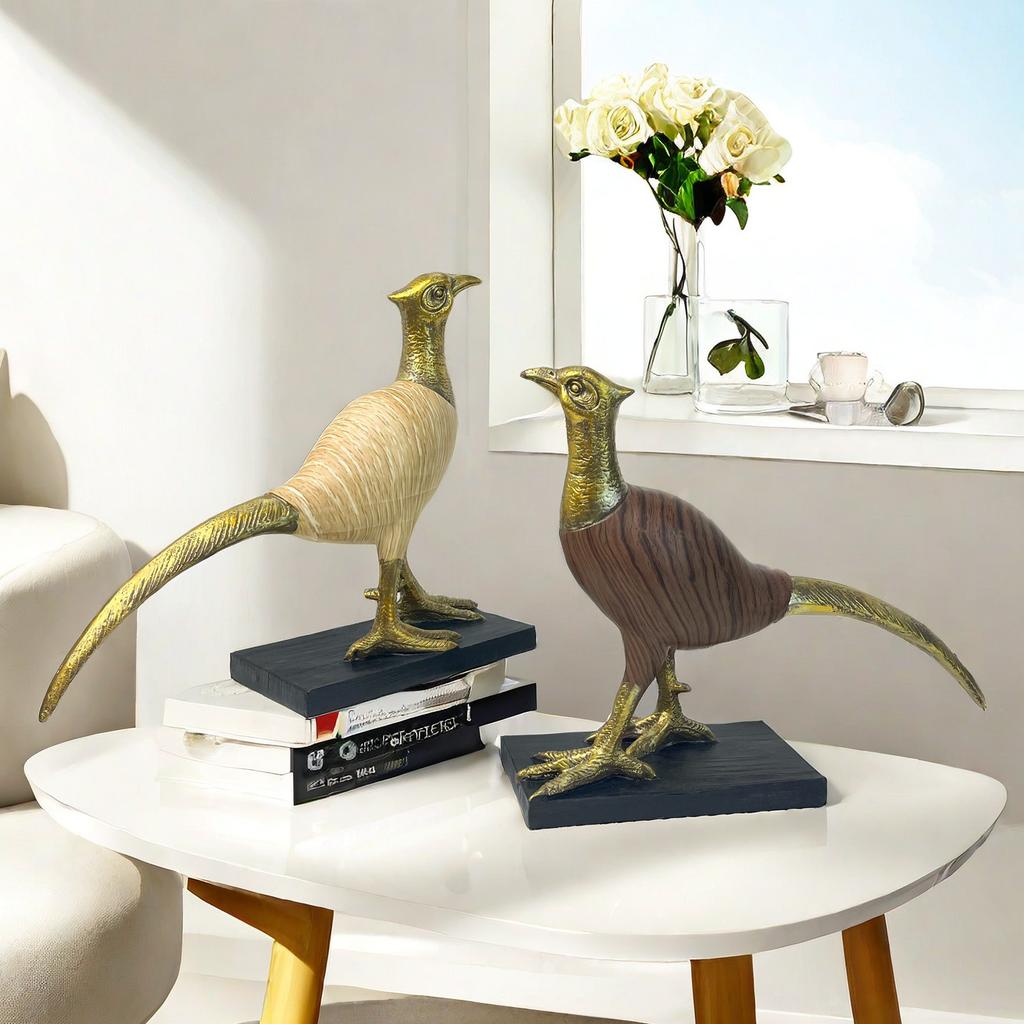 Nordické Jednoduché Ptáček s Dlouhým Ocasem Vodní Transfer Pryskyřičné Řemeslné Ozdoby Domácí Obývací Pokoj Kancelář Dekorace Výstavní Síně