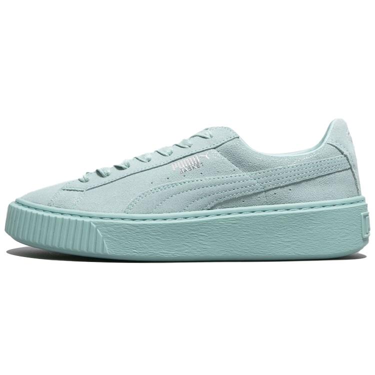 (WMNS) PUMA Basket Platform Reset Peppermint Green Women s 363313-03 EU 38
