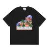 Casablanca American-style Loose Short-sleeved Shirt Black C32