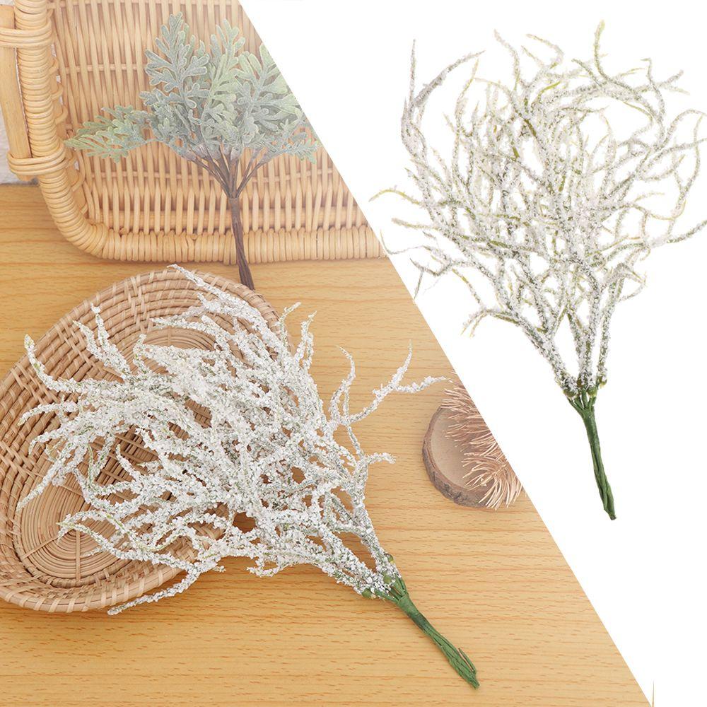Decorations Wedding Ornament Artificial Plant Snow Pine Branch Simulation Flowers White Grass