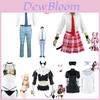 Traje Cosplay de Alta Qualidade My Dress-up Darling Fácil de Combinar Camisa Calça com Cinto de Gravata Wakana Gojo