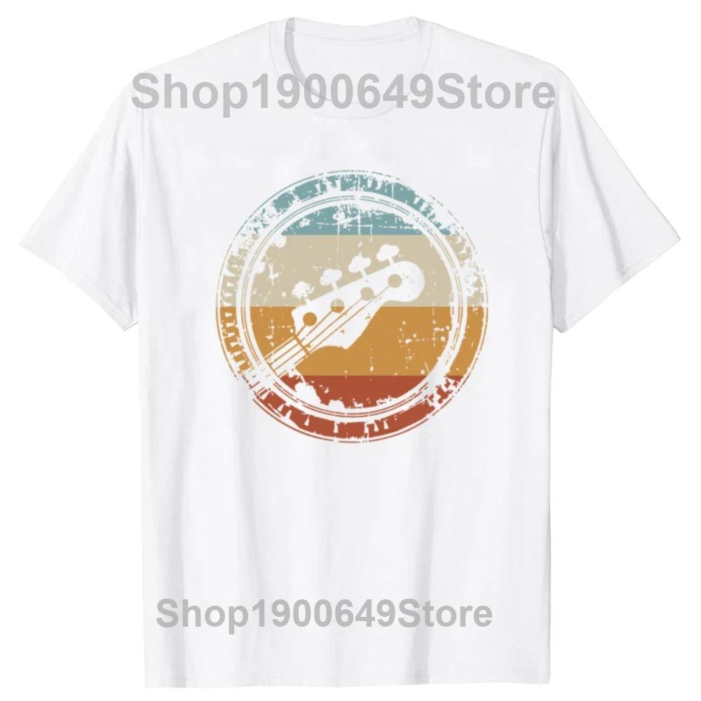 Acoustic Guitar Musicians TShirt Music Lovers Unisex Summer Soft Tops Graphic Bass Guitar Lovers T Shirts Men Women