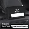 Boîte de rangement pour mouchoirs de voiture Sac en papier pour serviettes Accessoires intérieurs Pour Mini Cooper R50 Countryman F56 R53 R60 F54 F55 F57 F60 R59 R61