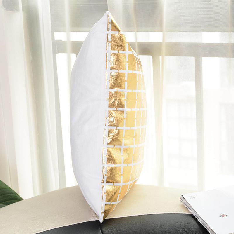 Zlatý módní potisk polštář na pohovku - Stylový polštář do obývacího pokoje