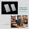 1pc Acrylic Book Display Stand Durable Photo Frame Brochure Organizer for Home Office Store Shelf Decoration
