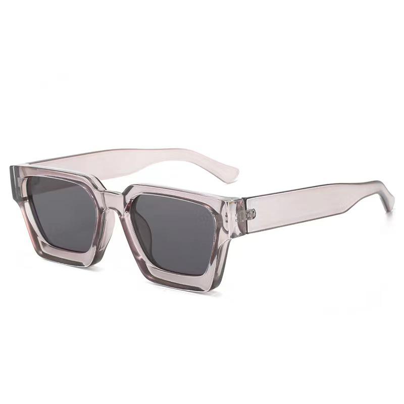2025 European and American Thick Frame Sunglasses Trendy Square Frame Eyeglasses Stylish Cross-border Oversized Aviator Glasses