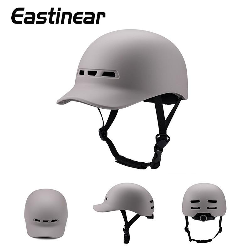 Casco da Ciclismo Unisex per Adulti con Design a Cappellino con Visiera Full Molded Sicurezza Skateboard Scooter Bici Uso Invernale