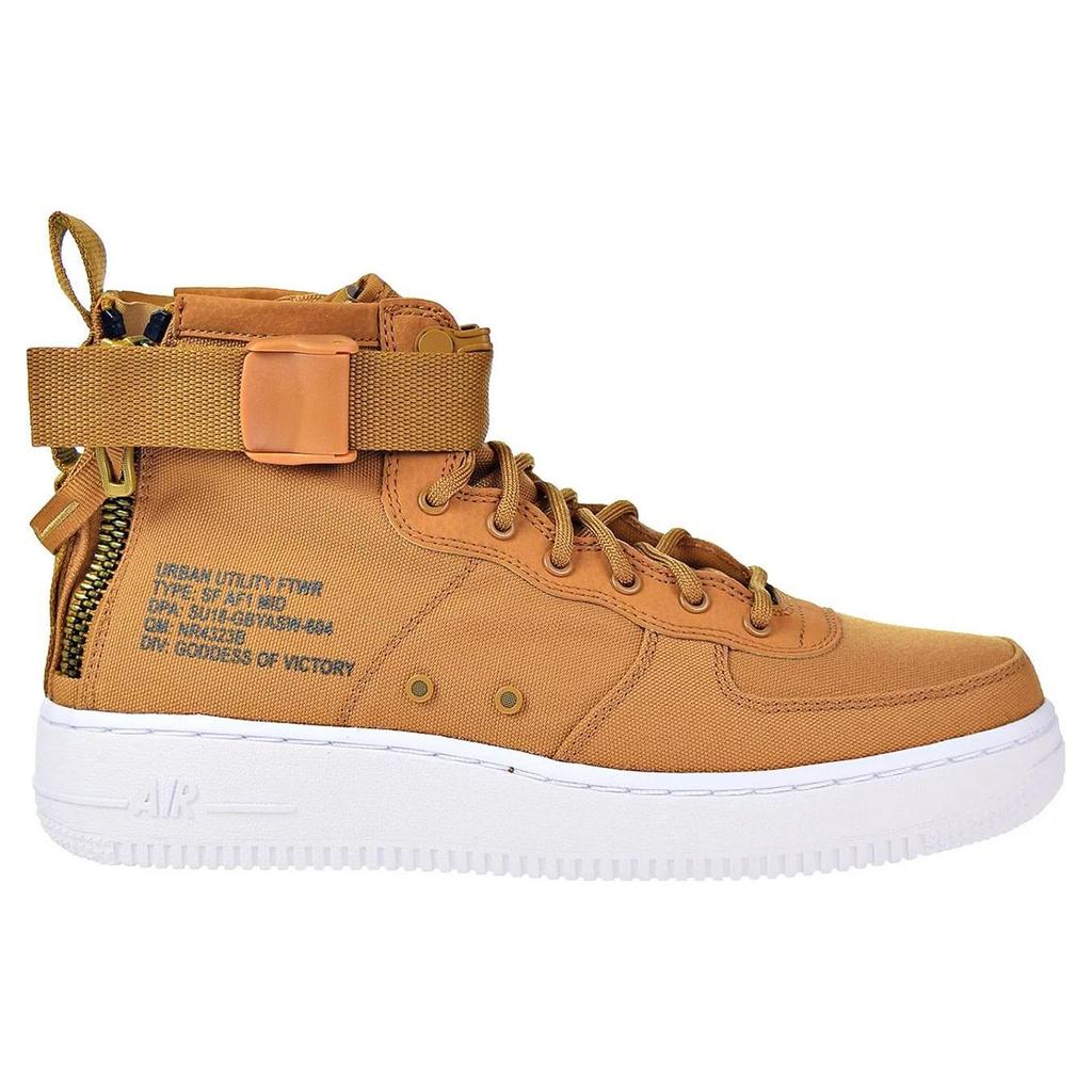 Nike SF Air Force 1 Mid GS Desert Ochre Kids Sneakers Brown Sequoia White AJ0424-700
