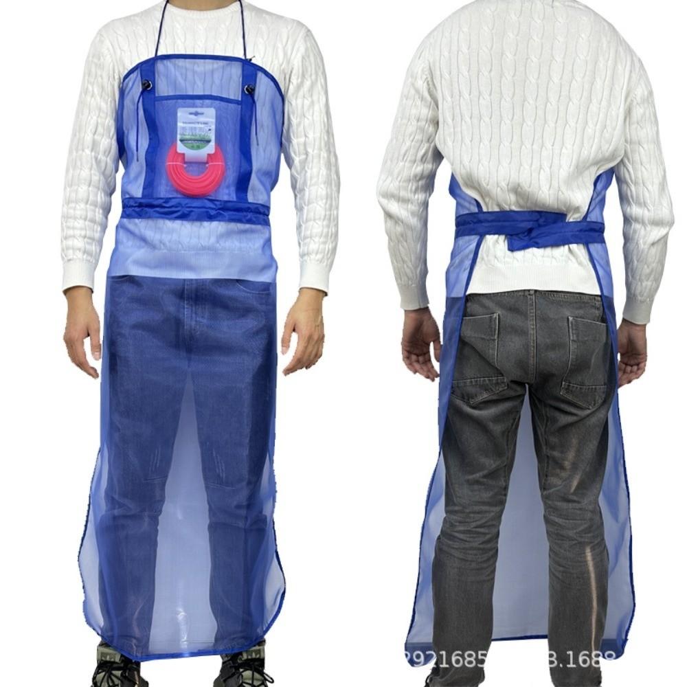 

Дышащий сетчатый фартук для газонокосилки с карманами, садовый рабочий костюм, фартук для ландшафтных работ, ландшафтный дизайн синий