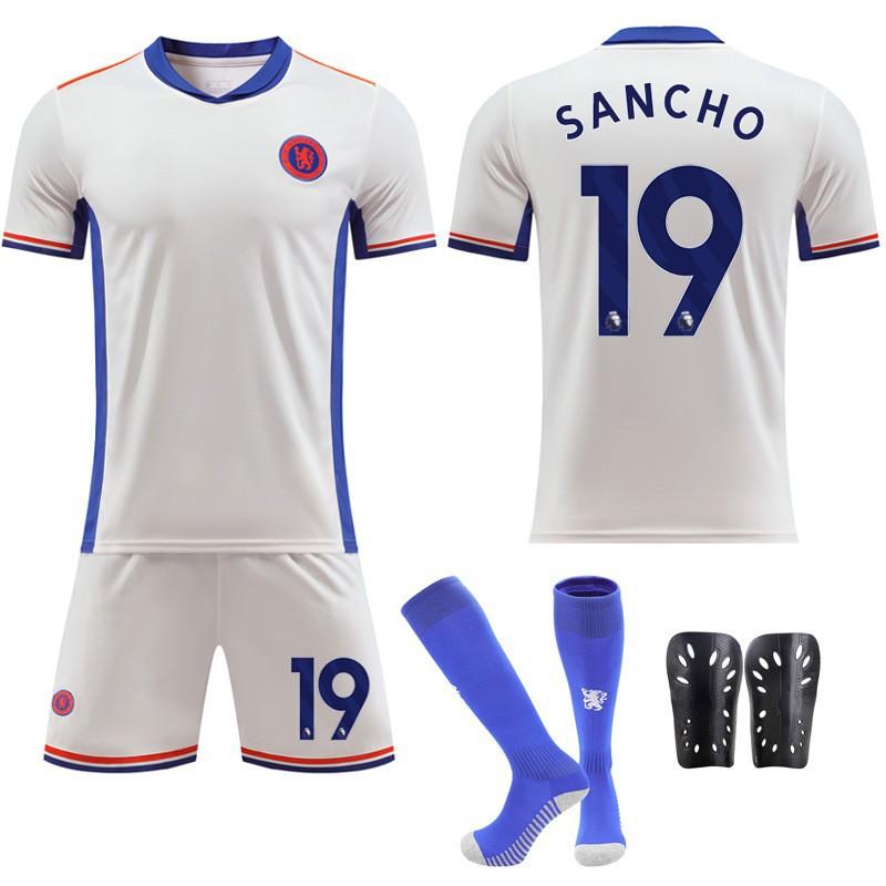 2425 Chelsea Away Football Jersey Kit No. 20 Palmer 8 Enzo 19 Sancho Sportswear Adult