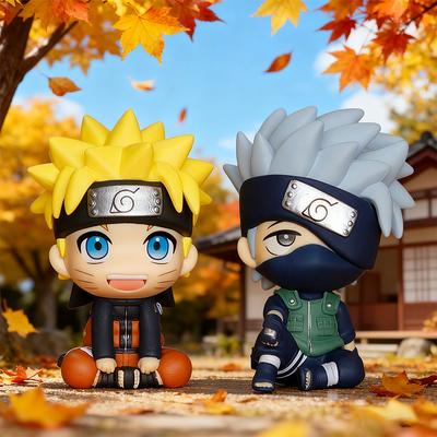 Naruto Anime Figur Naruto Kakashi Actionfigur Q Version Kawaii Sasuke Itachi Figur Auto Dekoration Sammlermodell Spielzeug