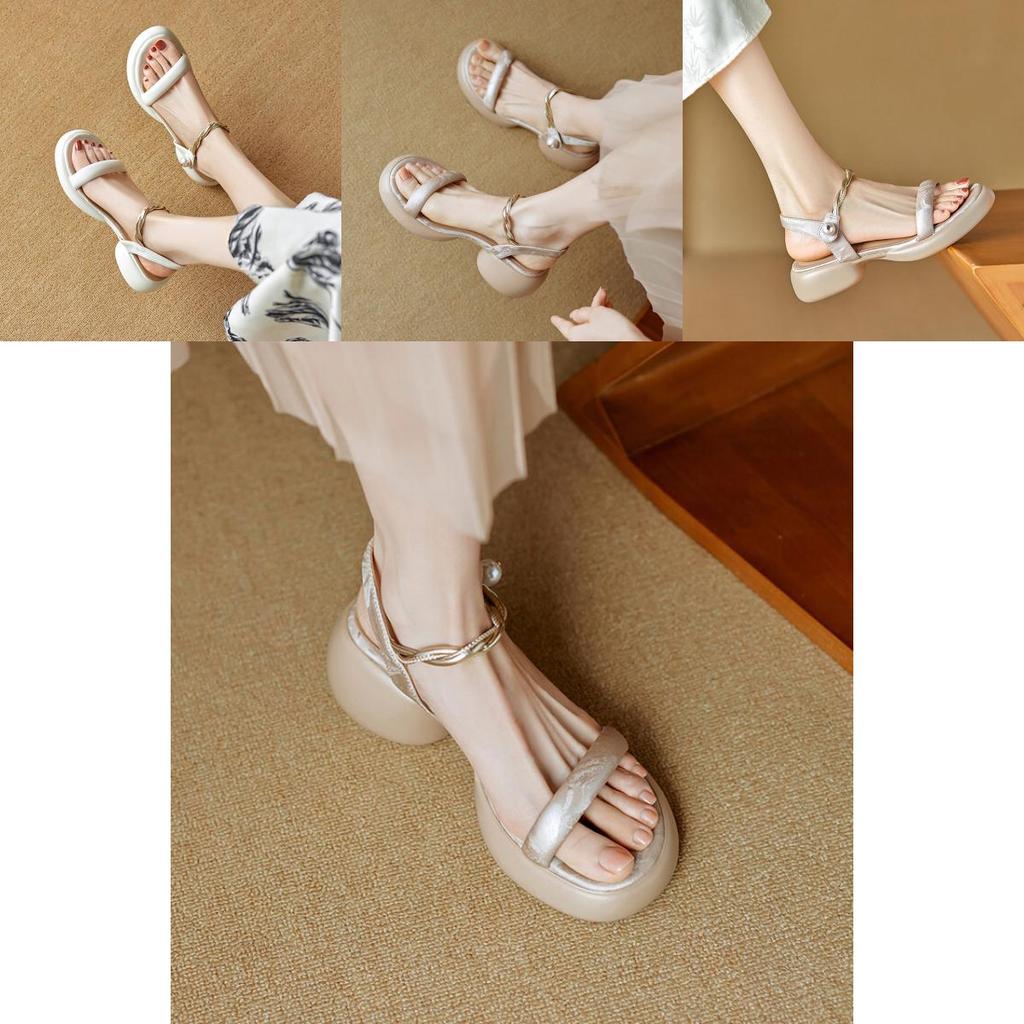 Summer Womens Minimalist Thicksoled Block Heel Sandals With Toeexposure For Casual Wear
