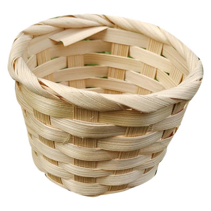 Small Bamboo Woven Flower and Storage Basket