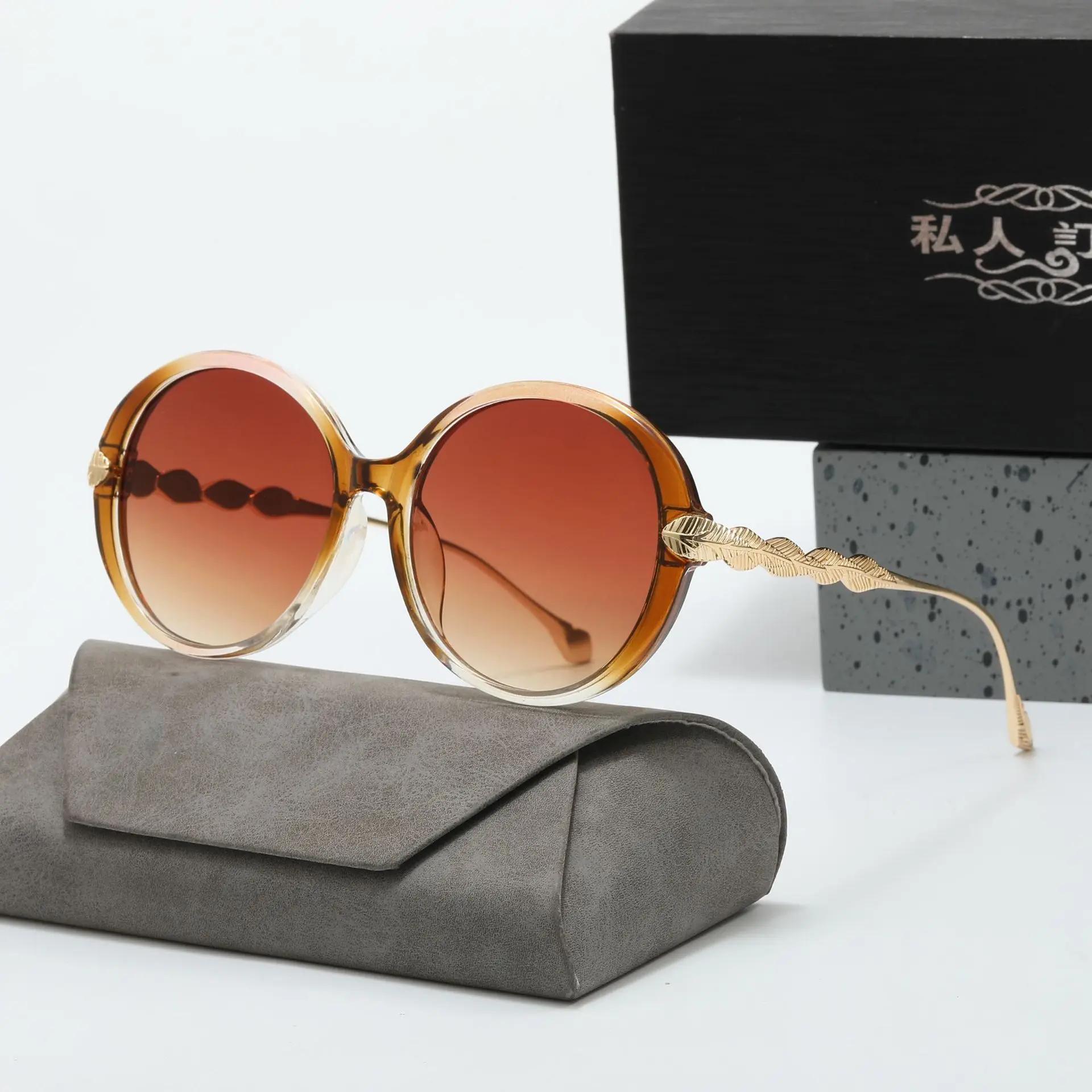 

Vaka Vintage Round Frame Sunglasses Gradient Trendy Fashion Women Female Eyewear Luxury Brand Designer Shades for Ladies