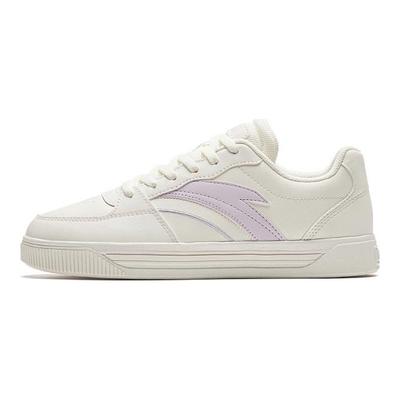 Shock Absorbing Durable Low Top Sneakers Women Sneakers White Purple 122348063S-2