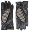 Smartphone Compatible Harris Tweed Leather Combination Brushed Case Gray Houndstooth Belt [Sleeping Sheep] Men's Gloves, Lining, 24cm, Included,