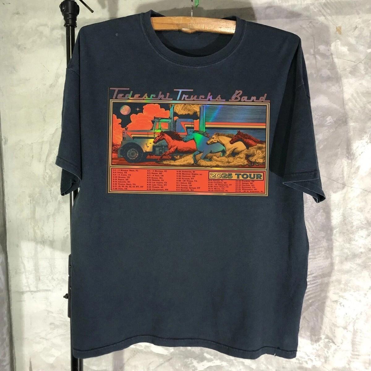 Rare New Tedeschi Trucks Band 2025 Tour Collection S-5XL Tee S82117 XXXXL