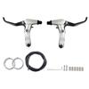 Bike Brake Levers Set with Cables Lever - Silver
