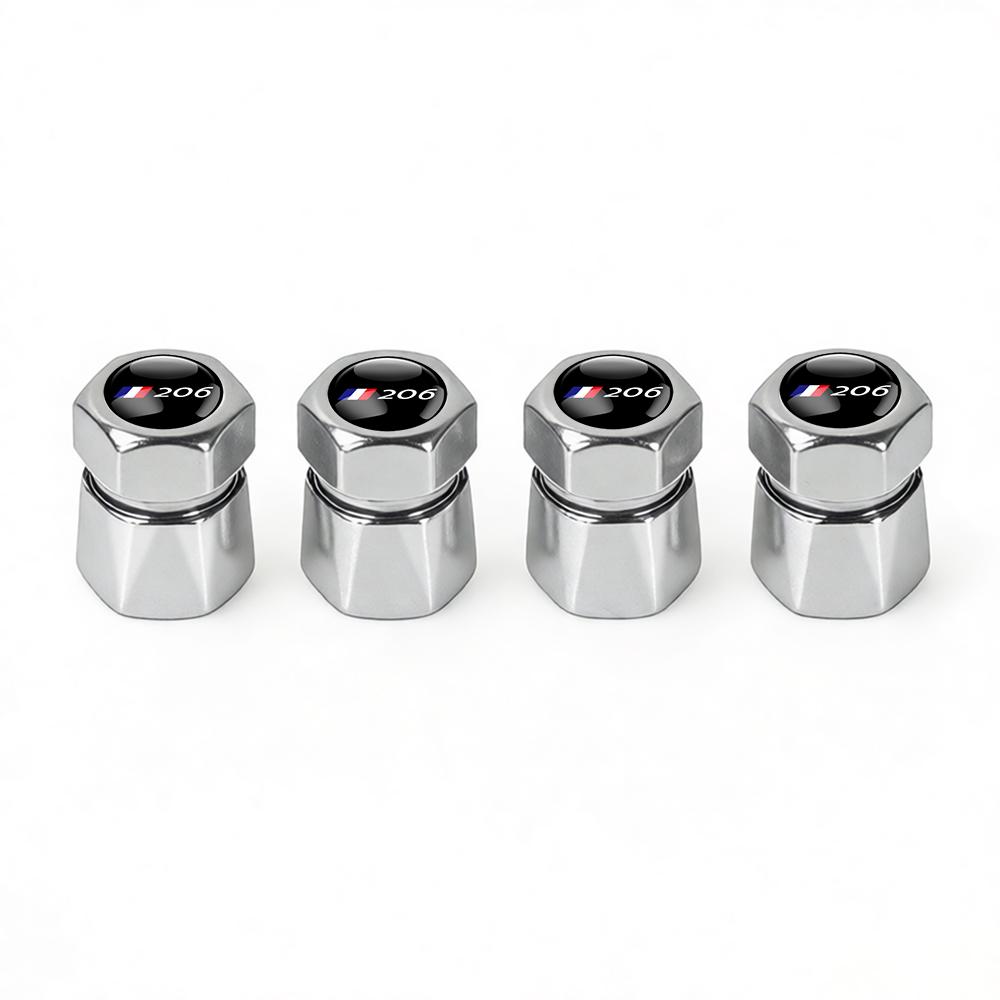 Aluminum Car Tire Valve Caps Diamond Tyre Valve Airtight Cover Waterproof Dust For Peugeot 206 207 208 306 307 308 508 106 2008