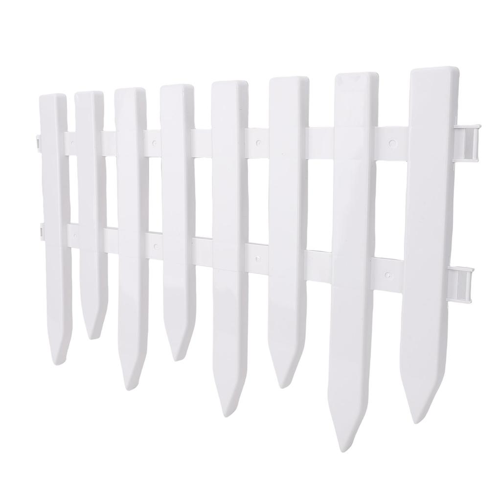 5PCS Decorative Landscape Edging Fence Plastic Garden Edging Border Ornamental Fence Panel for Lawn Flower Beds