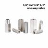 Copper Nickel Plated One-way Check Valve 1/8"1/4"3/8"1/2" Male Female Thread Water Air Gas Oil Hexagonal Non Return Check Valve