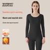 XueZhongFei Women's Fleece-Lined Seamless Thermal Underwear Set