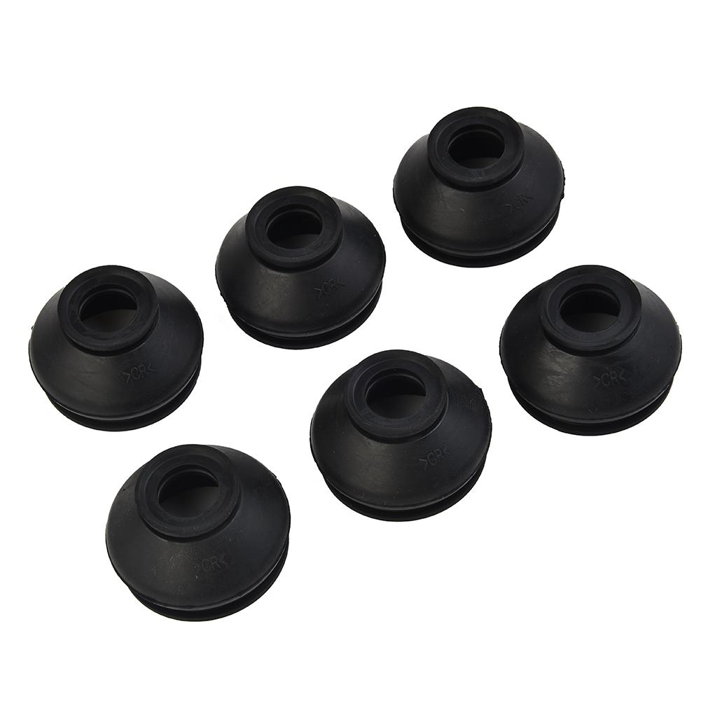 6pcs 13 23 30 Rubber-Tie Rod End & Ball Joint Dust Boots Cover Set Universal Ball Joint Boot Replacement Accessories