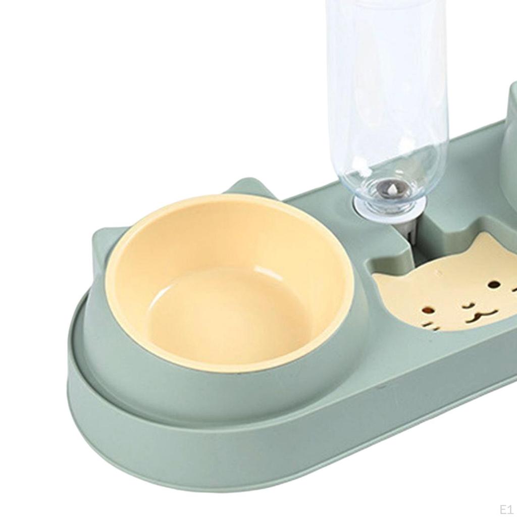 Pet Feeder Drinking Fountain Feeding 500ml Wer Bottle Container Non Slip Detachable C Bowls
