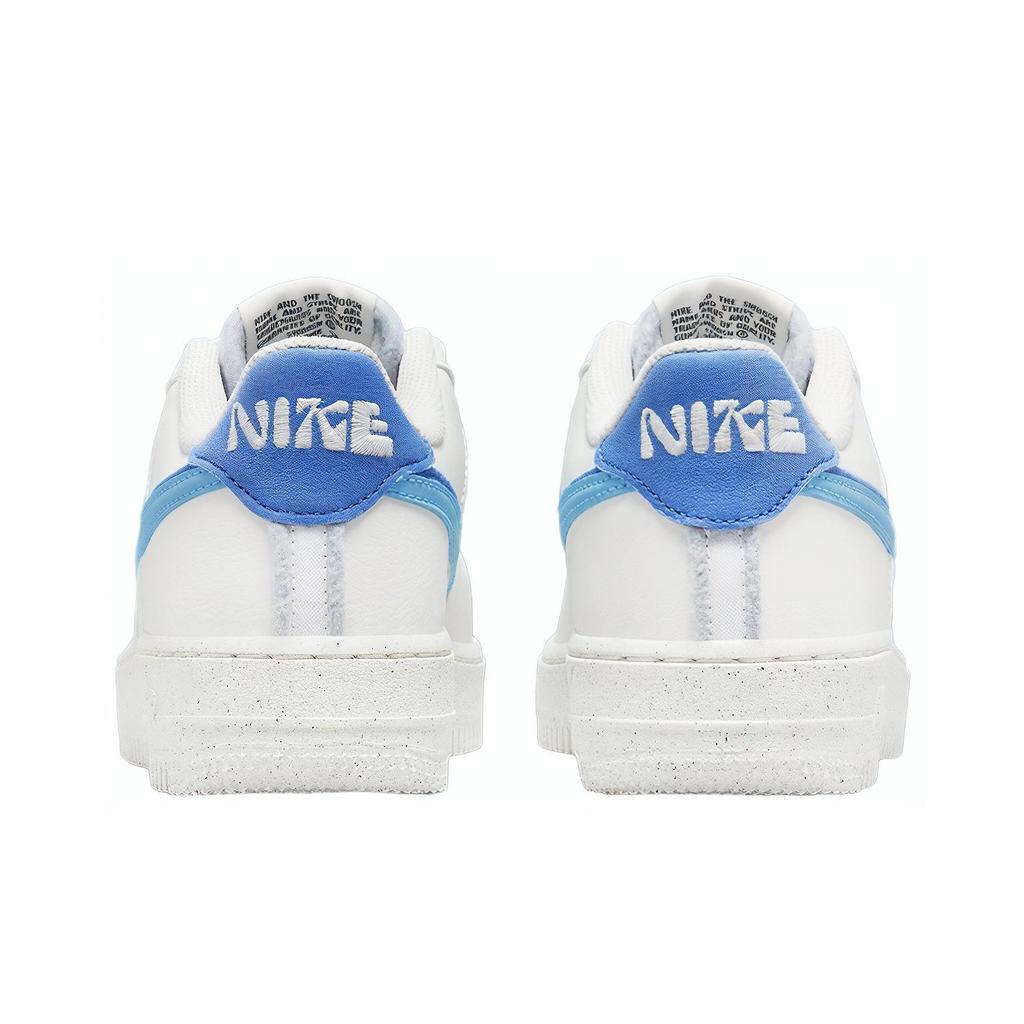 New Nike Air Force 1 Low 82 Double Swoosh White Medium Blue GS DQ0359-100