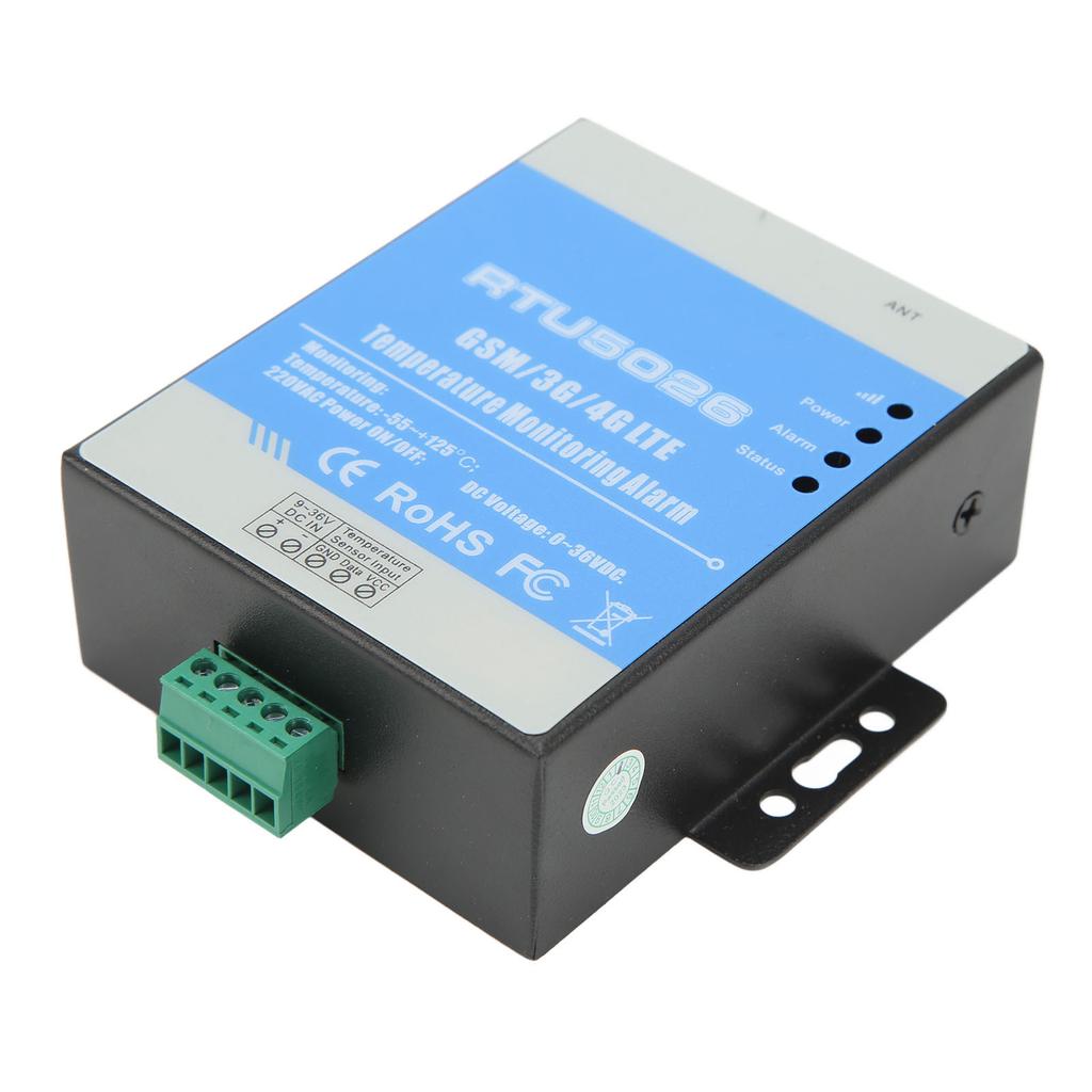 Temperaturlarm 12VDC GSM 3G 4G RTU Metall för Solkraftverk Meteorologiskt Observatorium