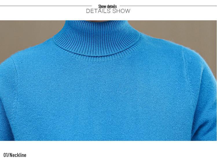 Premium Cashmere High Neck Warm Base Layer for Middle-aged and Elderly Women - Versatile Plus Size Top