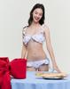 Women's Cute Floral Lace Push-Up Bikini - Sweet Japanese Style for Small Busts