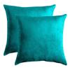 Decorative Pillowcase, Turquoise, Velvet