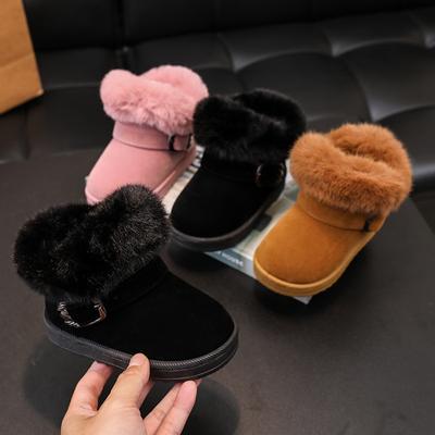 Children's Snow Boots with Added Cotton Short Boots