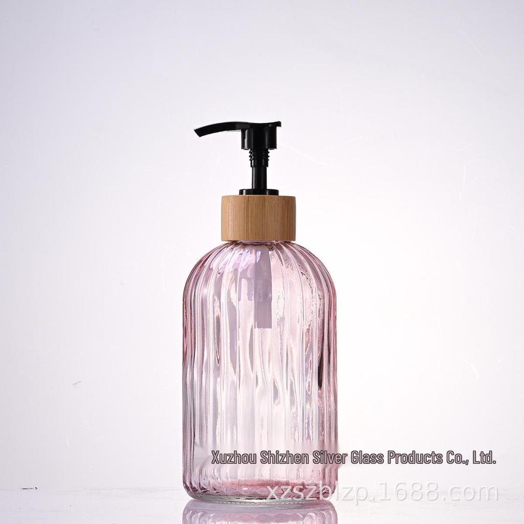 Large Capacity Pump-Action Glass Bottle for Shampoo, Lotion, and Hand Sanitizer