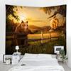 3D Bear Background Decoration Tapestry Curtain Nordic Style Bohemian Hippie Wall Decoration Tapestry Curtain Living Room Bedroom