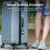 Antitheft Protective Case With Reinforced Steel Cable Lock Secure Holder For Luggage Tracking Device Keychain Accessory