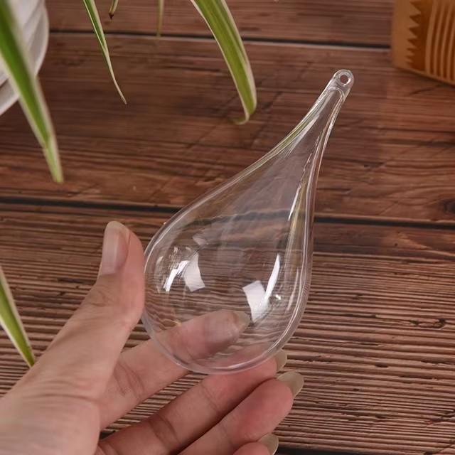 

Рождественские украшения для дома 2024 Пластиковые заполняемые шары Новогодний декор для вечеринки Рождественская елка Подвесные украшения Прозрачные шары 10 pcs