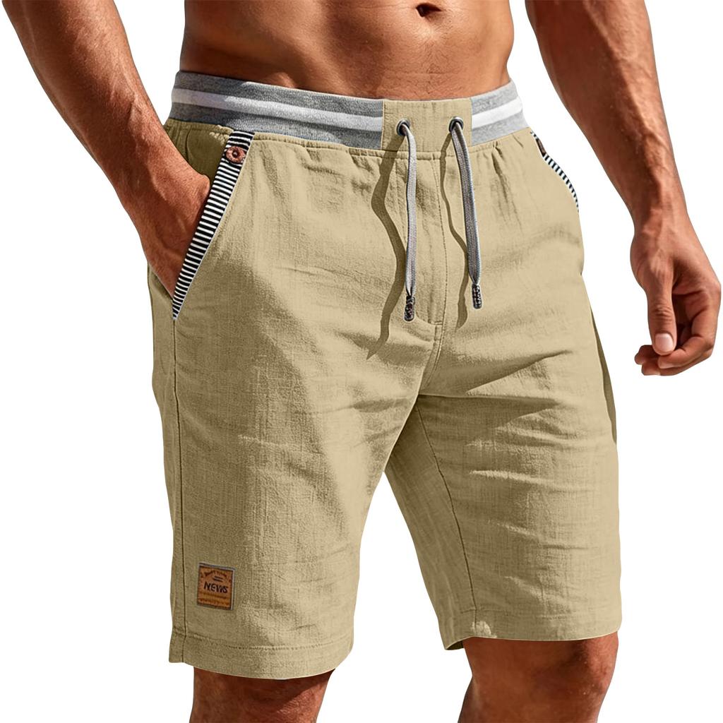Men's Casual Shorts Men's Elastic Waist Outdoor Sports Shorts