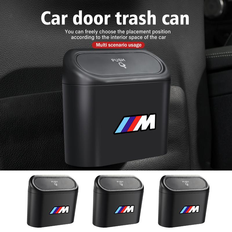 For BMW Car Hanging Trash Bin Pressing Storage Box Auto Accessories X1 X2 X3 X4 X5 X6 X7 G20 G30 6GT E46 E90 E60 F10 E39 FQ3