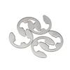 120pcs Stainless Steel Circlip Kit E-Clip/Retaining Ring Washers1.5-10mm for Hardware & Machinery Repair