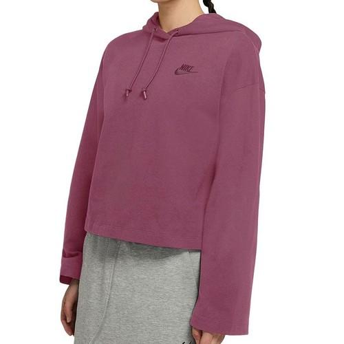 Nike Embroidered Logo Loose Fit Hoodie for Women In Pink and Purple